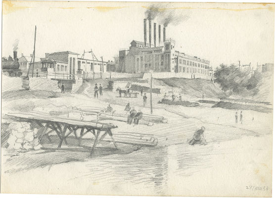 Неизвестный художник. Шесть листов с видами Москвы и Подмосковья